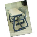 Hot Selling Plastic Double Studend Desk and Chair Set